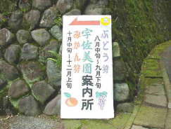 写真「宇佐美園案内看板」